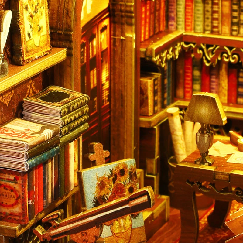 ELMAS Creative 3D Puzzle Dollhouse Bookshelf Set - Al Masam Stationery LLC