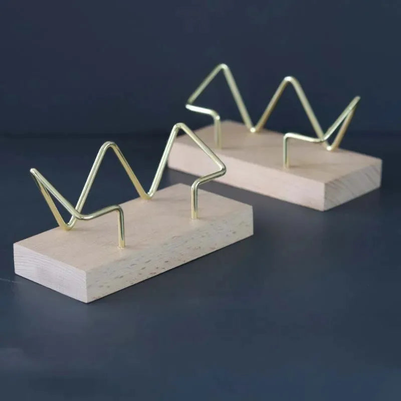 ELMAS Wooden Business Card Box Desk Organizer Office Decor - Al Masam Stationery LLC