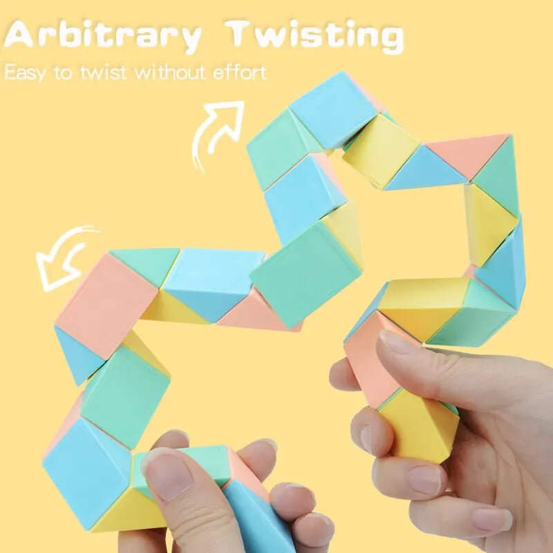 ELMAS Magic Snake Cube Blocks 3D Puzzle STEM Toy - Al Masam Stationery LLC