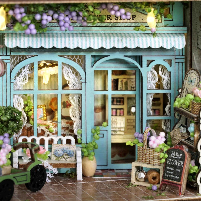 ELMAS Enchanting DIY Mini Dollhouse with LED Lights - Al Masam Stationery LLC