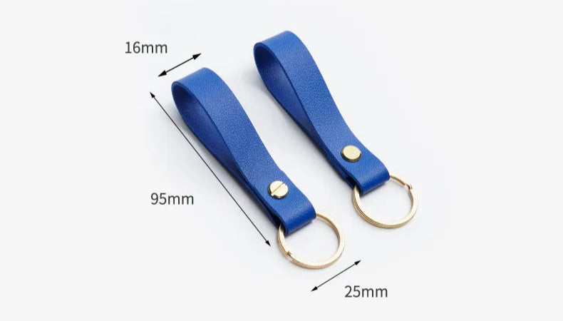 ELMAS Stylish PU Leather Keychains - 8 Vibrant Colors - Al Masam Stationery LLC