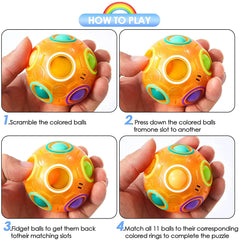 ELMAS Colorful Brain Teaser Puzzle Ball for All Ages