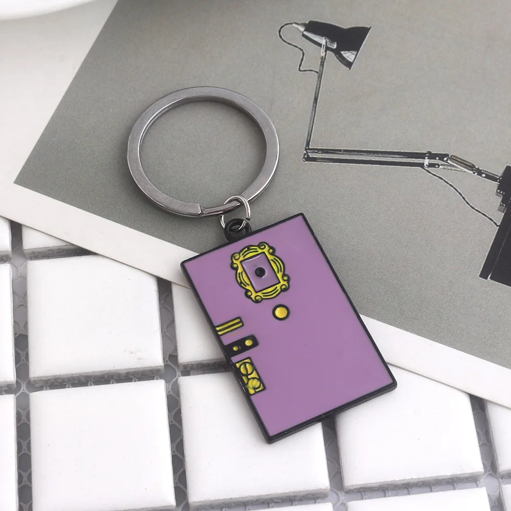 ELMAS Friends Monica's Door Keychain Central Perk Keyring - Al Masam Stationery LLC