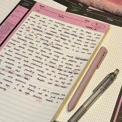 ELMAS Milk Salty Black Pink B5 Tearable Kawaii Notebook - Al Masam Stationery LLC