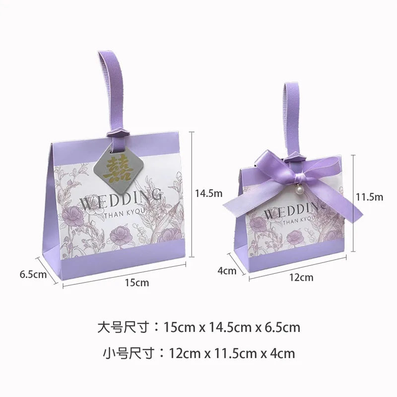 ELMAS 10/30/50Pcs Flower Wedding Boxes With Ribbons - Al Masam Stationery LLC