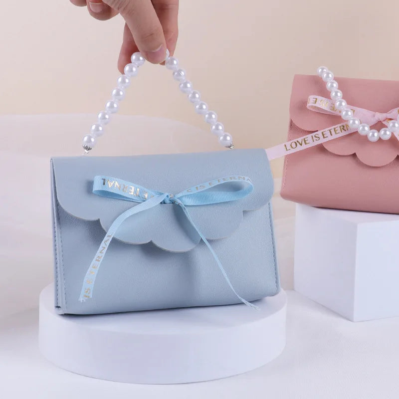 ELMAS 5/10/20Pcs Leather Gift Bags Mini Handbag Set - Al Masam Stationery LLC