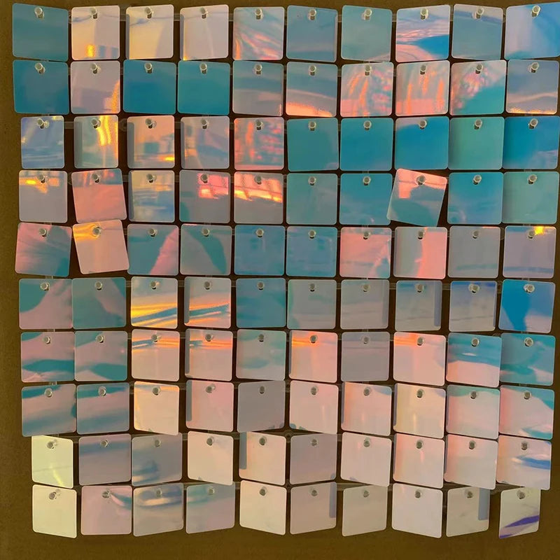 ELMAS 24 Pcs Shimmer Sequin Backdrop Blue Black Decor - Al Masam Stationery LLC