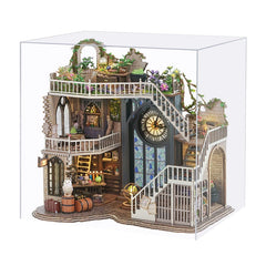 ELMAS Creative Wooden Mini Dollhouse DIY Kit