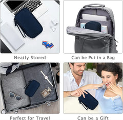 ELMAS Travel Organizer Portable Waterproof Double Layers Storage - Al Masam Stationery LLC
