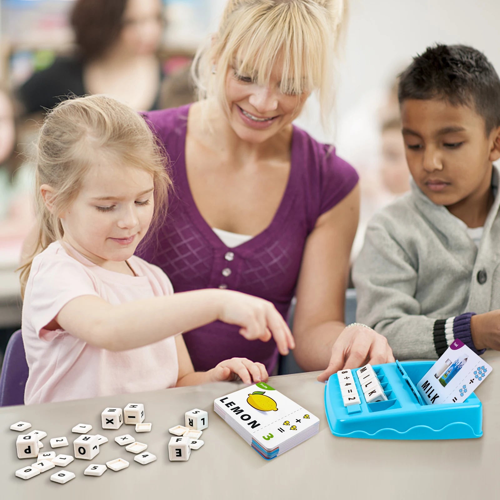 ELMAS 2 in 1 Learning Toy for Letter and Number Games - Al Masam Stationery LLC