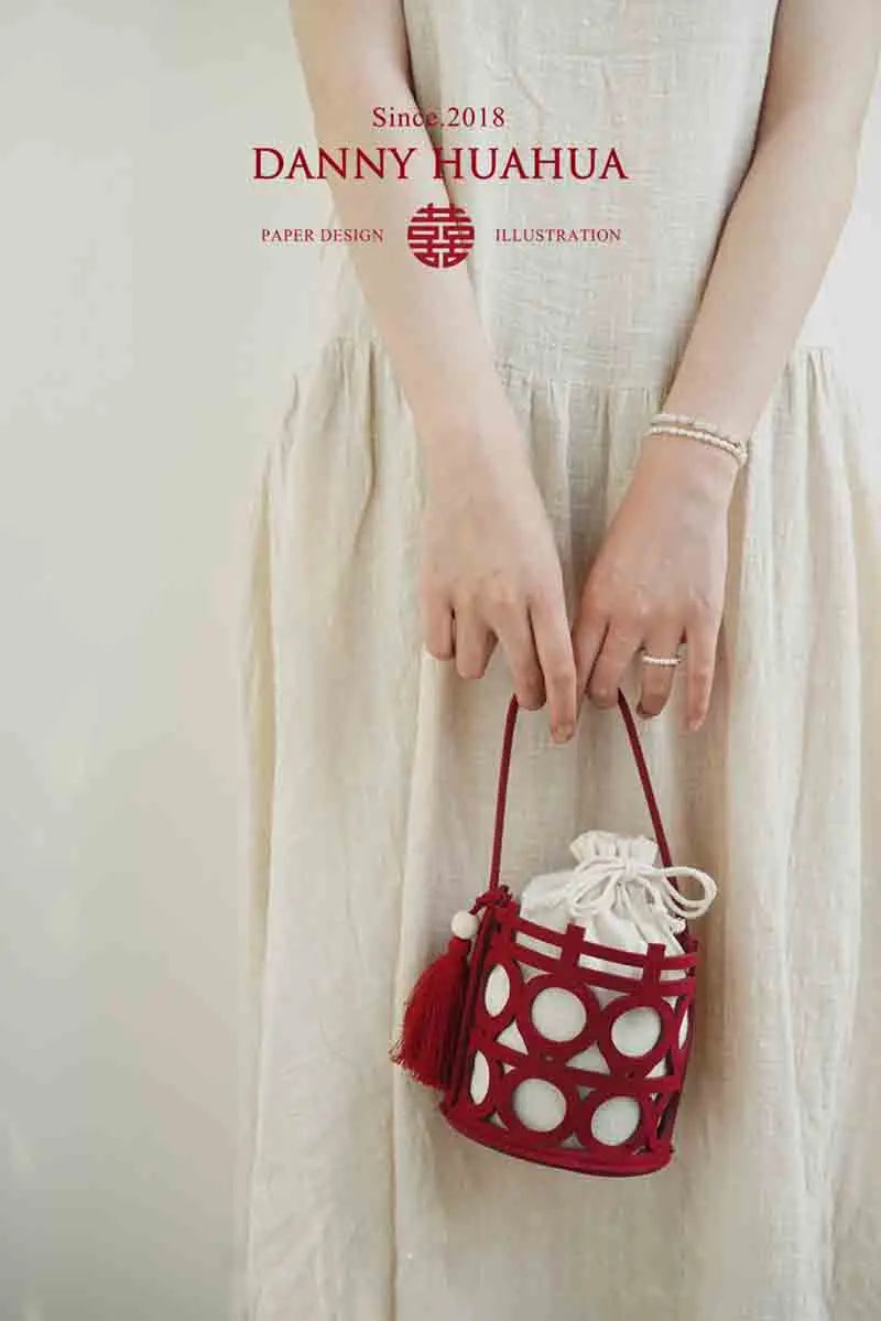 ELMAS Fashionable Hollow Wedding Gift Bag Handheld Storage - Al Masam Stationery LLC