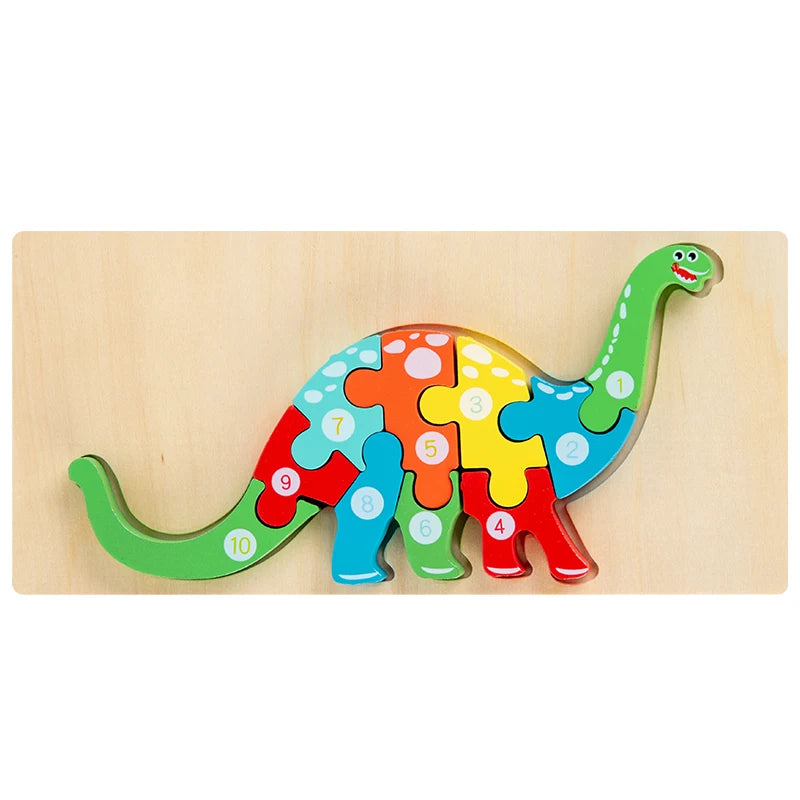 ELMAS Montessori Wooden Toddler Puzzles for Kids - Al Masam Stationery LLC