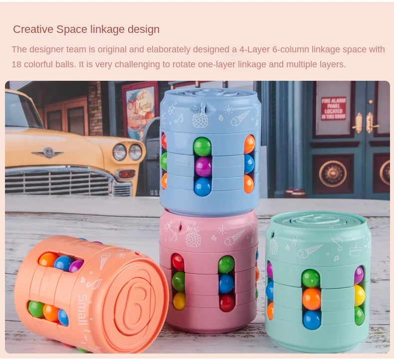 ELMAS Magic Rotating Bean Puzzle Toy for Kids Fun - Al Masam Stationery LLC