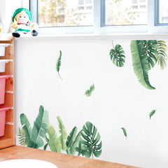 ELMAS Tropical Plant Wall Decals for Stylish Spaces