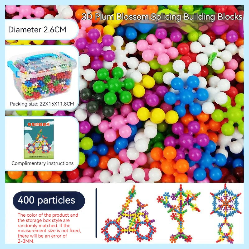 ELMAS Colorful Plum Blossom Building Blocks for Kids - Al Masam Stationery LLC