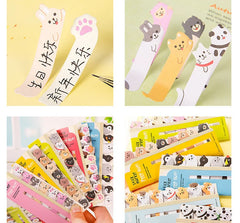 ELMAS Cute Cartoon Animal Sticky Notes & Memo Pad Set