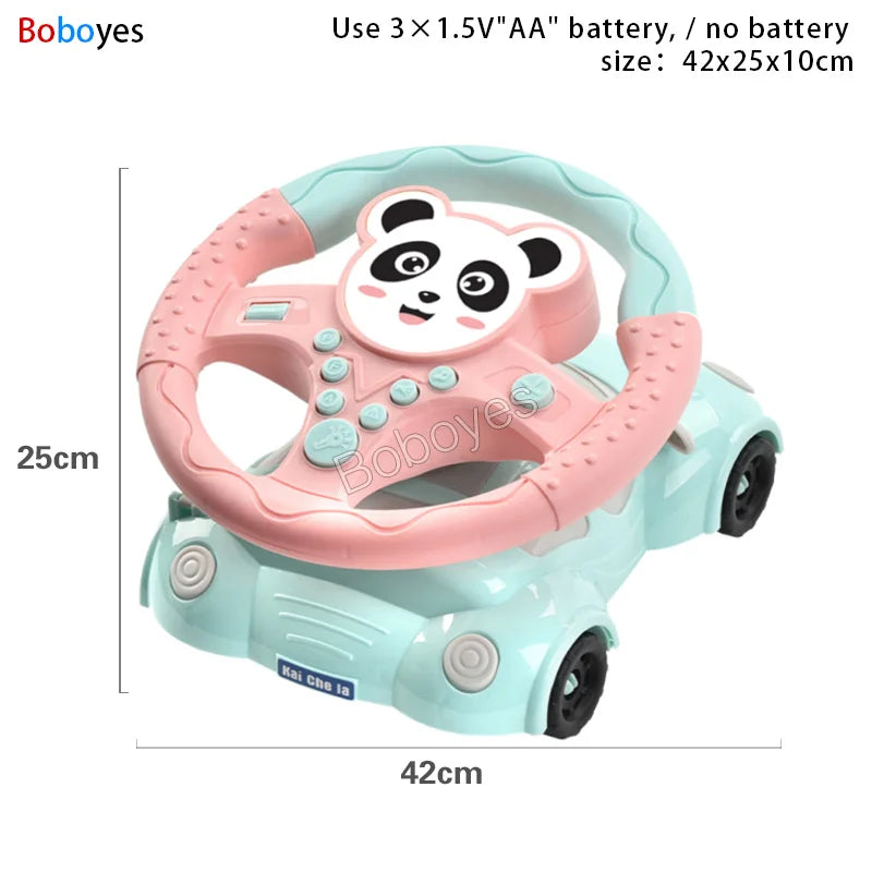 ELMAS Infant Shining Electric Steering Wheel Toy for Kids - Al Masam Stationery LLC