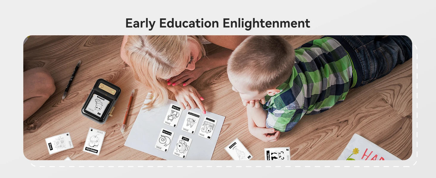 ELMAS Wireless Mini Thermal Label Printer for Home & DIY - Al Masam Stationery LLC