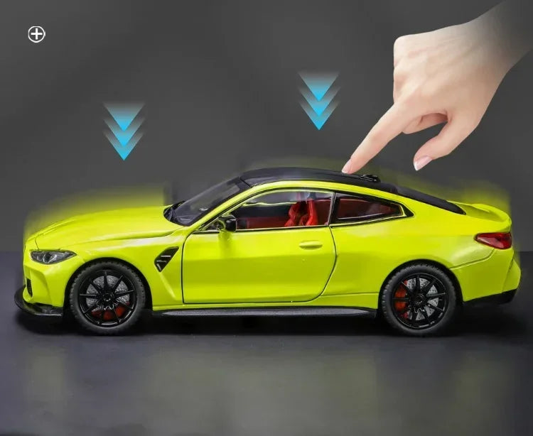 ELMAS BMW M4 Alloy 1:24 Scale Diecast Toy Car Gift - Al Masam Stationery LLC