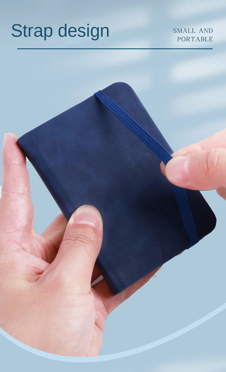 ELMAS Mini Book A7 Portable Leather Waterproof Notebook - Al Masam Stationery LLC