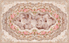ELMAS Beibehang Rose Soft Marbles Custom Floor Tile 3D - Al Masam Stationery LLC