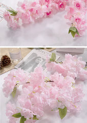 ELMAS Elegant Cherry Blossom Silk Branch Decor