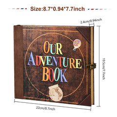 ELMAS 146 Page DIY Adventure Scrapbook Photo Album