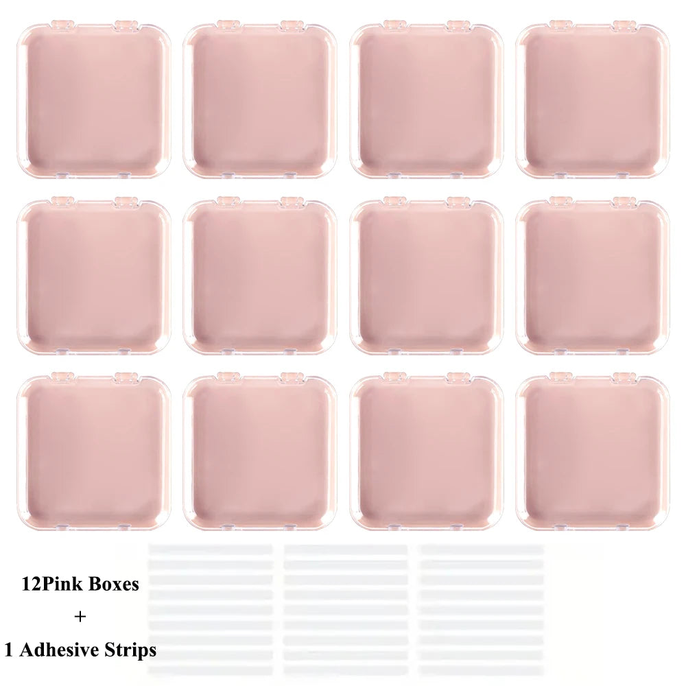 ELMAS Acrylic Nail Art Storage Box Set with Lid Sealed - Al Masam Stationery LLC