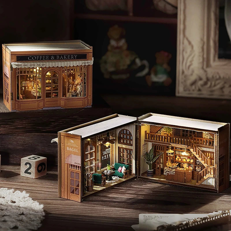 ELMAS Enchanting DIY Mini Dollhouse with LED Lights - Al Masam Stationery LLC