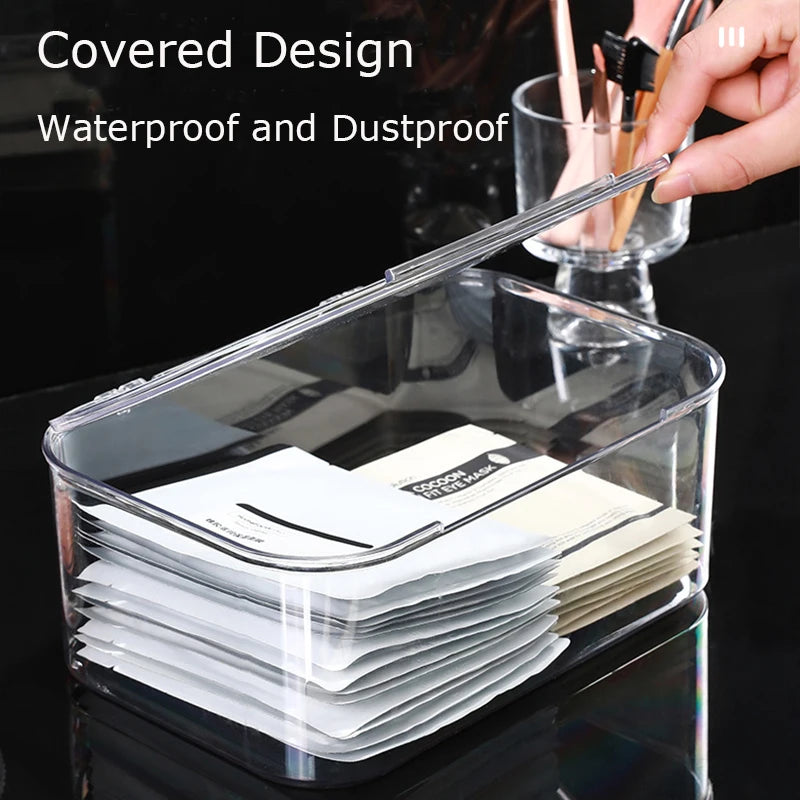 ELMAS Transparent Acrylic Cosmetics Storage Box Organizer - Al Masam Stationery LLC