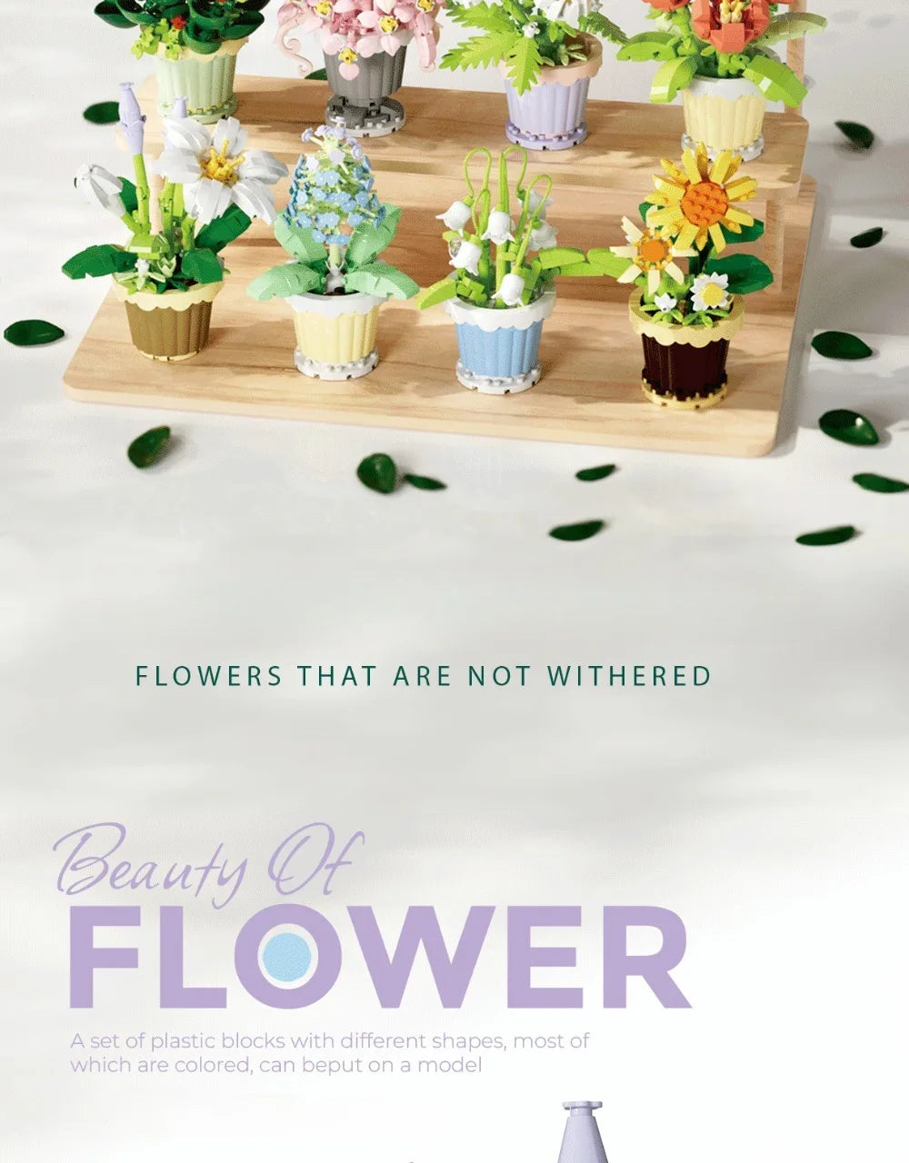 ELMAS DIY Flower Building Blocks - Creative Potted Decor - Al Masam Stationery LLC