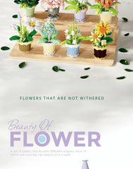 ELMAS DIY Flower Building Blocks - Creative Potted Decor