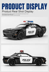 ELMAS 1:32 Scale Police Alloy Car Model with Lights & Sound - Al Masam Stationery LLC