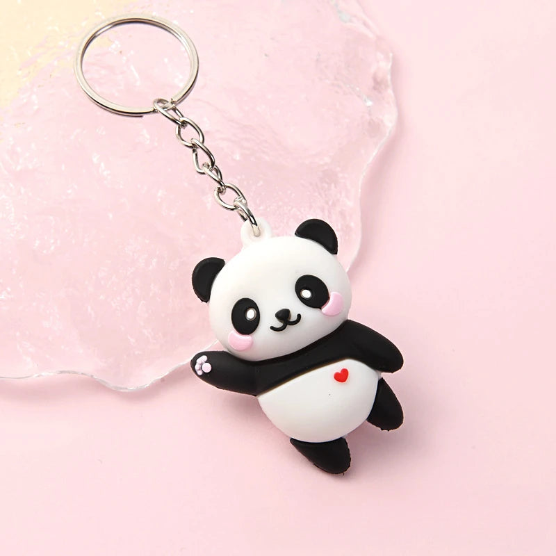 ELMAS Adorable Panda Couple Keychain for Women - Al Masam Stationery LLC