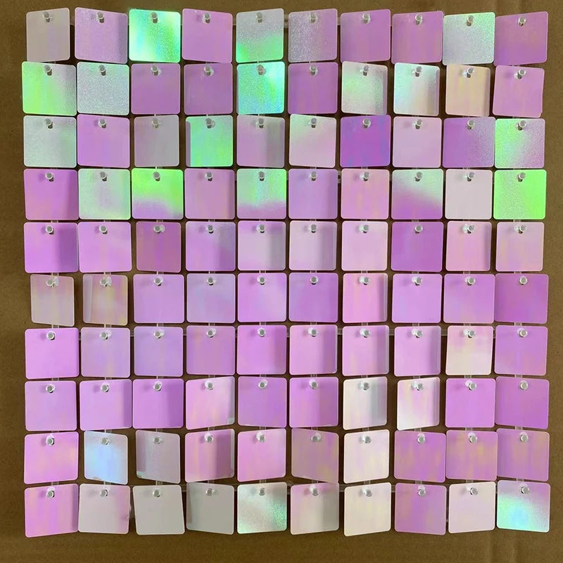 ELMAS Pink Shimmer Wall Panels Glitter Sequin Backdrop - Al Masam Stationery LLC