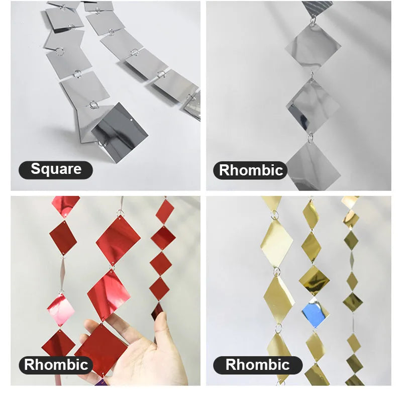 ELMAS Gold Sequins Party Glitter Curtain Backdrop 50/100 Pcs - Al Masam Stationery LLC