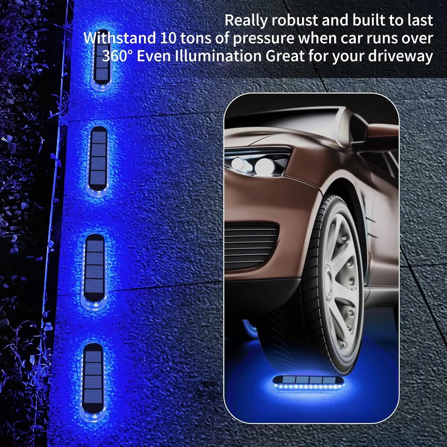 ELMAS Solar Stair Lamp - Waterproof LED Deck Light - Al Masam Stationery LLC