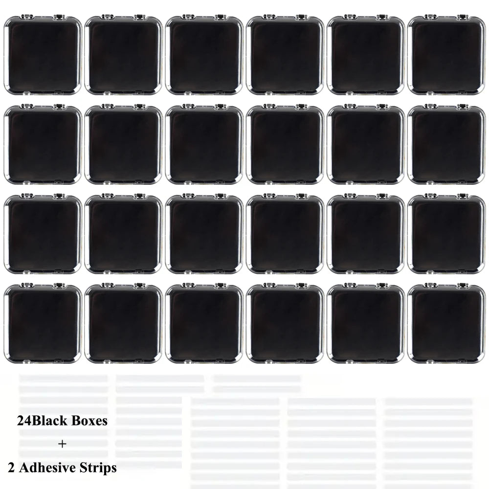 ELMAS Acrylic Nail Art Storage Box Set with Lid Sealed - Al Masam Stationery LLC