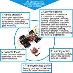 ELMAS DIY Electric Wooden Racing RC Toy for Kids