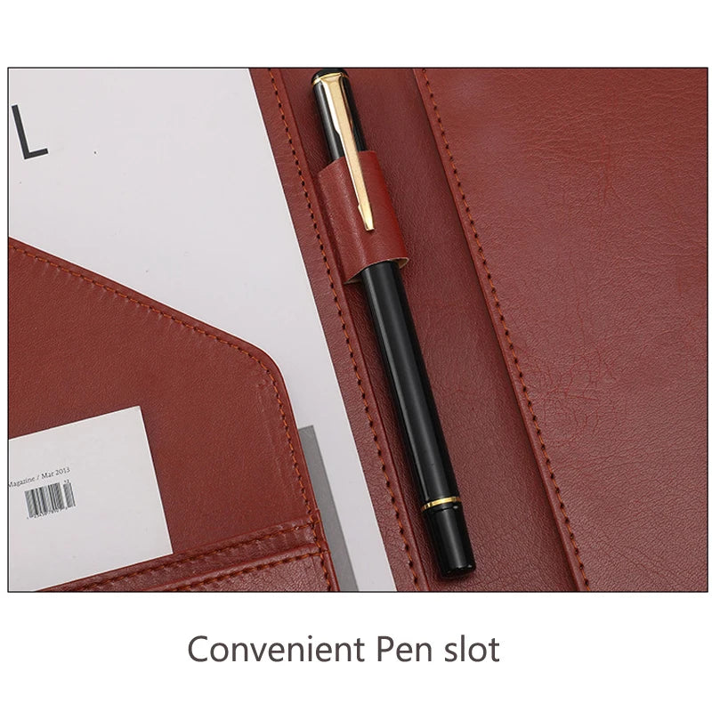 ELMAS Professional PU Leather Portfolio Organizer - Al Masam Stationery LLC
