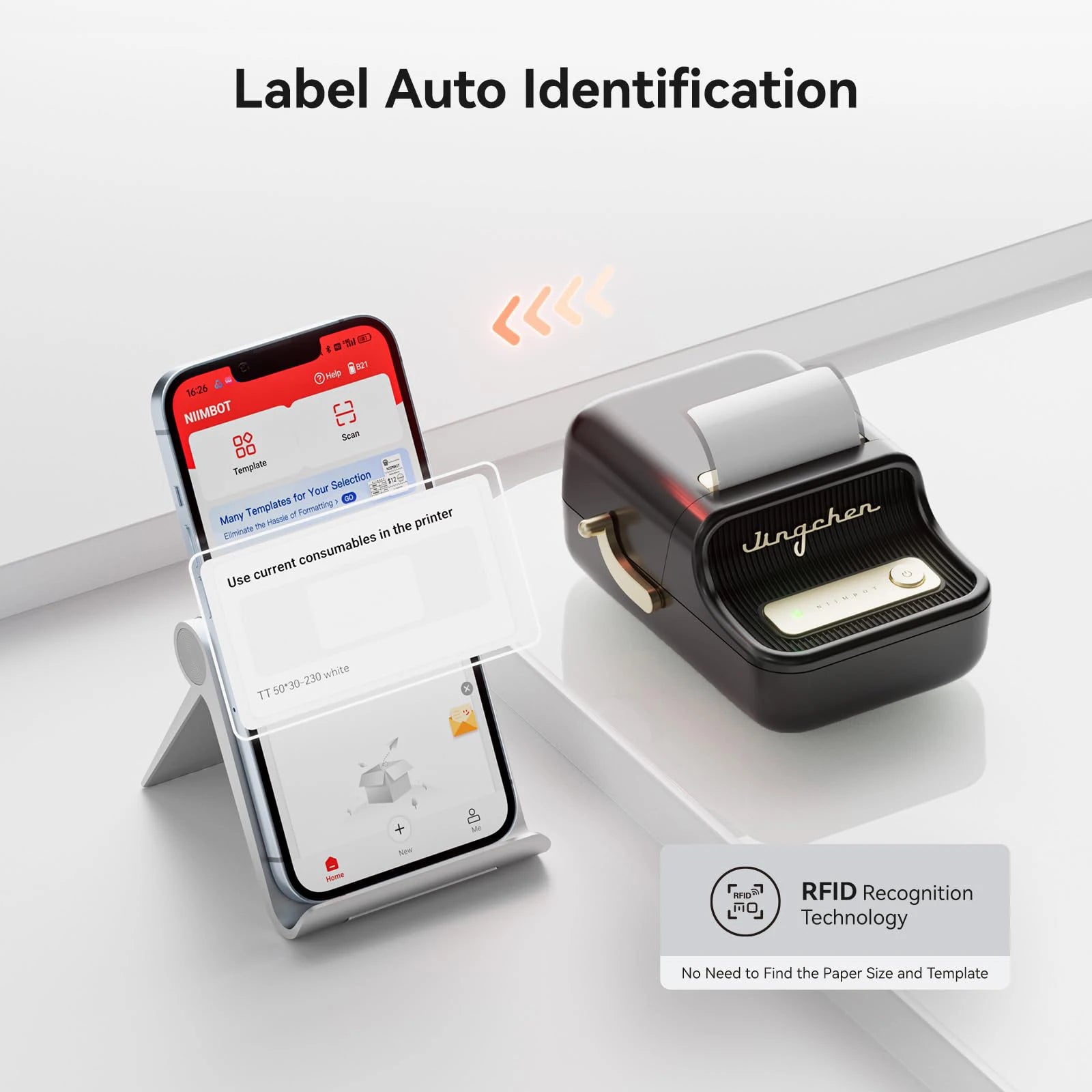 ELMAS Wireless Mini Thermal Label Printer for Home & DIY - Al Masam Stationery LLC