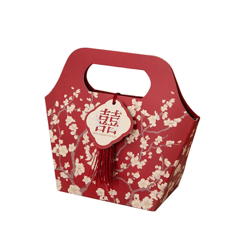 ELMAS Chinese Flower Style Wedding Candy Box For Guests - Al Masam Stationery LLC