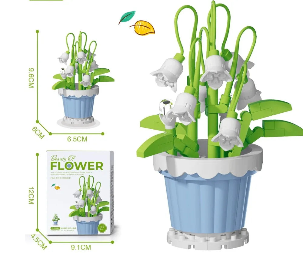 ELMAS DIY Flower Building Blocks - Creative Potted Decor - Al Masam Stationery LLC