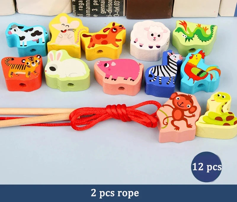 ELMAS Wooden Montessori 4-in-1 Fishing Game Toy Set - Al Masam Stationery LLC