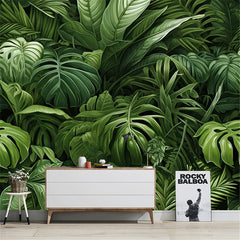 ELMAS Custom Tropical Rainforest Green Plant Wallpaper - Al Masam Stationery LLC