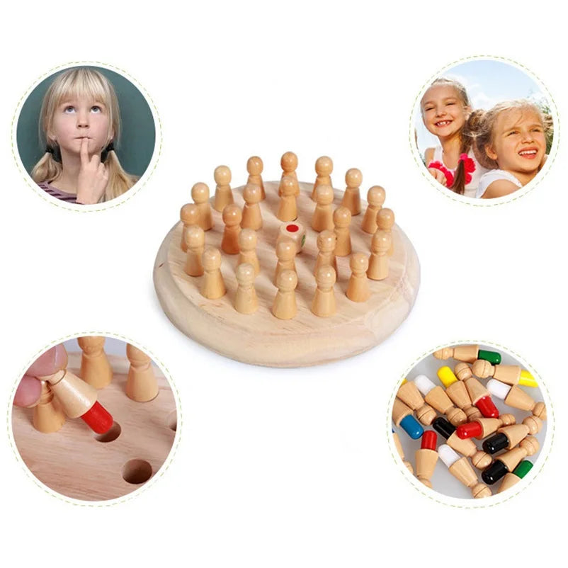 ELMAS Kids Color Cognitive Chess Game Fun Block Toy - Al Masam Stationery LLC