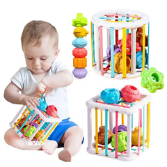 ELMAS Sensory Stacking Blocks for Baby Learning Fun