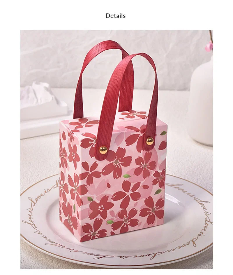 ELMAS Pink Cherry Blossom Candy Gift Boxes 10-100Pcs - Al Masam Stationery LLC