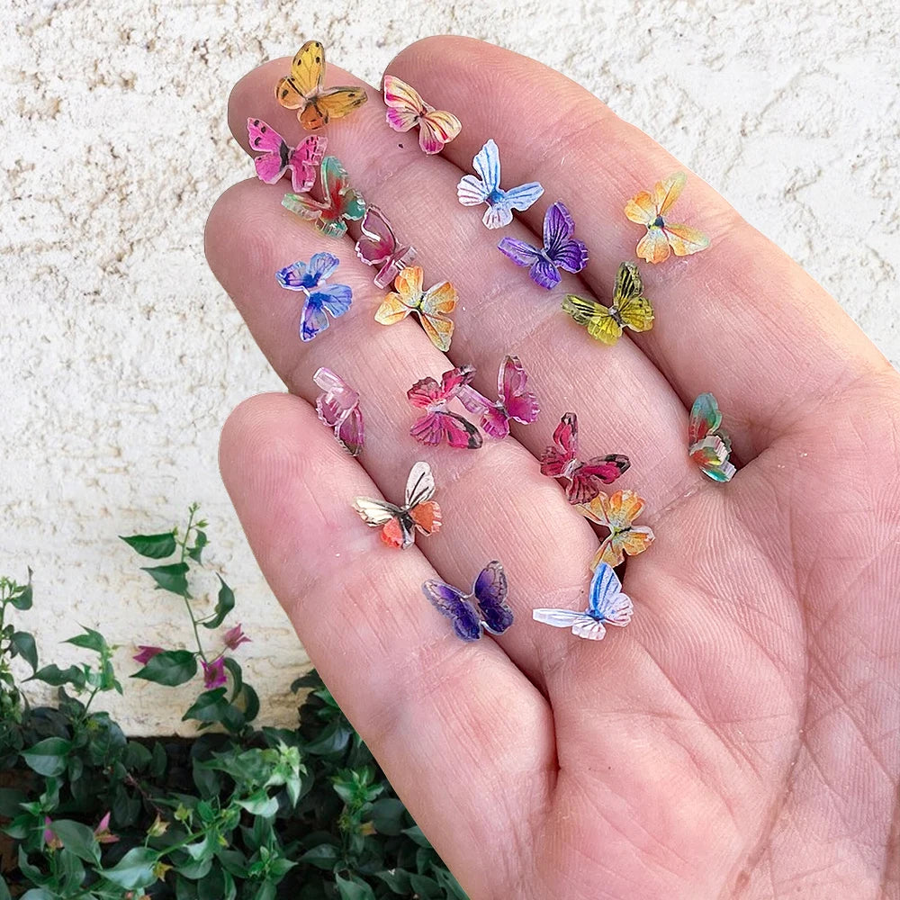 ELMAS Tiny Mix Butterflies Miniature for Fairy Garden Decor - Al Masam Stationery LLC