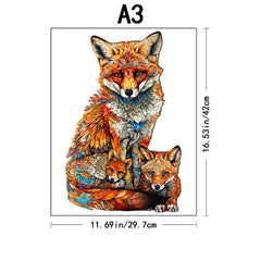 ELMAS Wooden Puzzle Gifts - Cat & Peacock Intelligence Game - Al Masam Stationery LLC